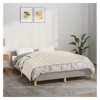 VidaXL Gewichtsdecke Hellcreme 135x200 cm 10 kg Stoff