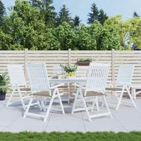 VidaXL Gartenstuhl-Kissen 6 Stk. Taupe 40x40x3 cm Oxford-Gewebe
