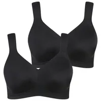 Ulla Popken BH, schwarz 130E