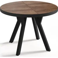 WFL GROUP Esstisch Kastanien, Rund,Rund, 100x76x100 cm Esszimmer, Tische,