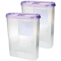 BestLivings Frischhaltebox Schüttdose 2,8 Liter 2er Pack Lila