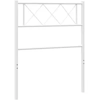 VidaXL Kopfteil Metall Weiß 75 cm