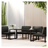 VidaXL Garten-Esstisch Anthrazit 120x60x66 cm Aluminium