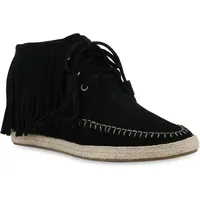 VAN HILL Damen Mokassins Flach Fransen Trendy Schuhe 213949