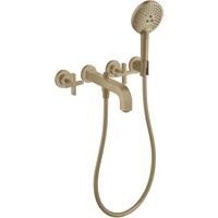 Hansgrohe Axor Citterio 3-Loch Wannenarmatur mit Kreuzgriffen und Rosetten