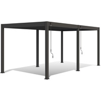 Weide Deluxe Voll-Alu-Pavillon 3,6 x 5,3 M anthrazit Pergola