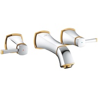 Grohe Grandera 3-Loch-Waschtischbatterie chrom/gold - chrom/gold
