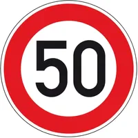Adco Verkehrszeichen VZ 274-50 Höchstgeschwindigkeit 50 km/h D.600 mm