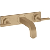 Hansgrohe Axor Citterio 3-Loch Waschtischarmatur Unterputz Auslauf 222mm, Hebelgriffe,