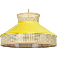 Beliani Batali 1-flg. 45 cm gelb Naturmaterialien