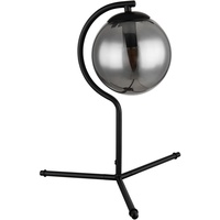 GLOBO Tischleuchte Schlafzimmerlampe Beistelllampe Designleuchte Glas-Kugel H 35 cm
