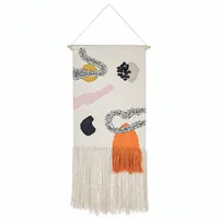 Beliani Wandbehang KALAT Baumwolle 123 cm Bunt