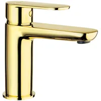 Lomadox Wasserhahn Waschbeckenarmatur in gold ALPINIA-30, B/H/T ca. 5/14,5/15,5
