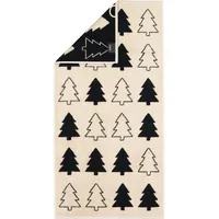 CAWÖ - Cawö Handtücher Christmas Edition Tannenbäume 794 natur-schwarz