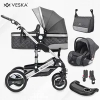 Veska VESKA® 3 in 1 Kombi-Kinderwagen Buggy, Reisebuggy inkl.
