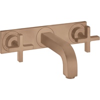 Hansgrohe Axor Citterio 3-Loch Waschtischarmatur Unterputz Auslauf 226mm, Kreuzgriffe,