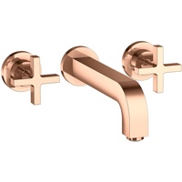Hansgrohe Axor Citterio 3-Loch Waschtischarmatur Unterputz Auslauf 222mm, Kreuzgriffe,