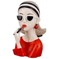 Generisch Poly Figur Lady - Elegante Dame mit rotem
