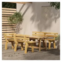 VidaXL 3-tlg. Garten-Essgruppe Kiefernholz Imprägniert