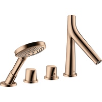 Hansgrohe Axor Starck Organic 4-Loch Wannenrandarmatur mit Thermostat polished