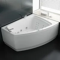 Purehaven Whirlpool 180x140 cm Reinigungsprogramm & Lichttherapie modernes Design