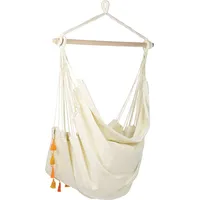 Beliani Hängesessel Beige, Textil, 96x125x55 cm, Gartenmöbel, Hängesessel