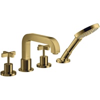 Hansgrohe Axor Citterio 4-Loch Wannenrandarmatur mit Kreuzgriffen und Rosetten