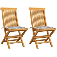 VidaXL Gartenstuhl 38 x 38 x 89 cm grau