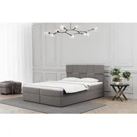 Fun Möbel Boxspringbett Schlafzimmerbett JOLIE 200x220cm in Stoff Soro