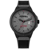 Superdry Herren Analog Quarz Uhr mit Stoff Armband SYG245EB