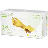 Medi-Inn Nitril Yellow Einmalhandschuhe puderfrei L 100 Stück)