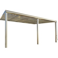 BECKMANN Terrassendach BECKMANN "Exklusiv Gr. 11", grau (anthrazit), B:508cm