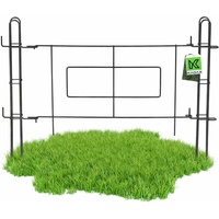Kadax Gartentor, Tor aus Stahlstab, pulverbeschichteter Gartenzaun, 93 x