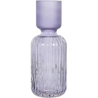 Beliani Blumenvase TRAGANA Glas 31 cm Violett