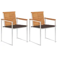 VidaXL Gartenstuhl 60,5 x 75,5 x 108 cm taupe