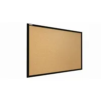 ALLboards Pinnwand mit Schwarzer Holz Rahmen 60x40cm Korktafel Korkwand