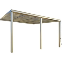 BECKMANN Terrassendach BECKMANN "Exklusiv Gr. 10", grau (anthrazit), B:407cm