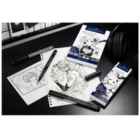 Faber-Castell PITT artist Pen Manga Set schwarz, 4-teilig (167132)