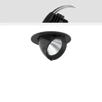 RZB Einbaustrahler 1 rund schwarz Aluminium