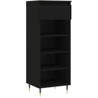 VidaXL Schuhschrank Schwarz 40x36x105 cm Holzwerkstoff