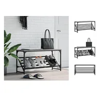VidaXL Schuhregal Grau Sonoma 90x30x45 cm Holzwerkstoff