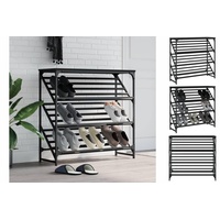 VidaXL Schuhregal Schwarz 90x30x85 cm Holzwerkstoff