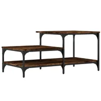 VidaXL Couchtisch Räuchereiche 100x50,5x45 cm Holzwerkstoff