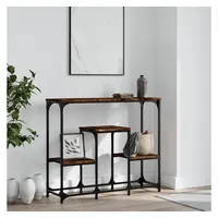 VidaXL Konsolentisch Räuchereiche 89,5x28x76 cm Holzwerkstoff