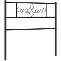 VidaXL Kopfteil Metall Schwarz 75 cm