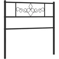 VidaXL Kopfteil Metall Schwarz 107 cm