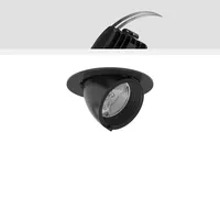 RZB Einbaustrahler 1 rund schwarz