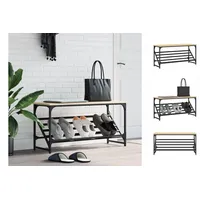 VidaXL Schuhregal Sonoma-Eiche 90x30x45 cm Holzwerkstoff