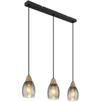 GLOBO Reid 3-flg. 10 cm schwarz matt