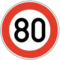 Adco VKZ.274-80 Ronde 600mm 80 km/h RAL-Gütezeichen Folie RA1